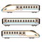 Simple and cute illustration of blue and orange colored shinkansen outlined