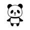 Simple and cute panda illustration