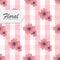 Simple cute pattern with flowers. Shabby chic