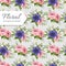 Simple cute pattern with flowers. Shabby chic