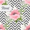 Simple cute pattern with flowers. Shabby chic