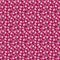 Simple cute pink flowers with leaves on dark red, ditsy seamless pattern, vector