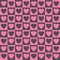 Simple dark vector heart pattern