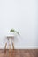 Simple decor objects, minimalist white interior