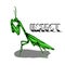 Simple design of illustration Praying mantis