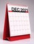 Simple desk calendar 2023 - December