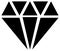 Simple diamond, jewelry sign, symbol. Precious stone, ruby icon, illustration. Expensive jewel, jewel, bijou concepts.