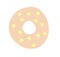 Simple donut illustration. Donut isolated on white background