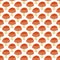 Simple doodle cute amanita pattern. Fly agaric hand drawn seamless background.
