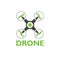Simple Drone symbol illustration, Drone icon sign logo