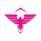 simple eagle logo design vector for poerfull company concept illustration