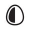 Simple egg icon, vector illsutration design