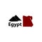 Simple Egypt flat icon