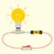 Simple Electricity Circuit Vector Illustration