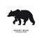 simple and elegant bear, great for wild animal logo icon