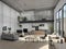 Simple and elegant indoor room design, modern industrial house design