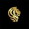 Simple elegant lion logo