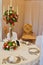 Simple and elegant table setting for events