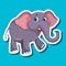 A simple elephant sticker