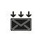 Simple Envelope mail Vector Icon