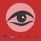 Simple Eye Vector Icon