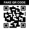 Simple Fake QR, Quck Response code, at white background