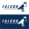 Simple falcon vector logo design