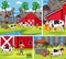 Simple farm background set