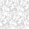 Simple fashion line seamless pattern