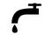 Simple faucet with a water drop icon
