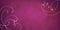 Simple festive purple background with ornate curves in the corners