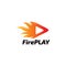 Simple Fire play media Logo.