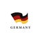 Simple Flag Logo icon of Germany ,german icon