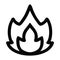 simple flame icon