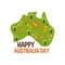 Simple Flat Australia Day Illustration Design Vector Stock Image