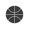 Simple flat basketball icon