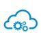 Simple Flat Minimalist Cloud Setting App Icon