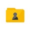 Simple Flat minimalist User Personal folder icon