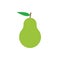 Simple flat pear icon