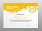 Simple Flat Stylish Yellow Wavy Certificate Design