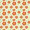 Simple floral pattern with poppies