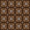 Simple flower motifs on Solo batik design with white brown color design