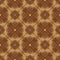 Simple flower motifs on typical Java batik with smooth golden and brown color design