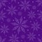 Simple Flower Silhouettes on Purple Seamless Background