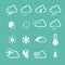 Simple forecast weather icons