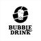 Simple fresh drink bubble tea cup vector