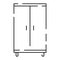 Simple furniture Vector Line Icons. Home design interior. Vector closet