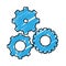 Simple gears icon image