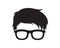 Simple Geek, Programmer, Hacker and Freelance Wearing Glasses Symbol