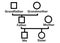 A simple Genogram diagram chart used in counselling and social service white backdrop